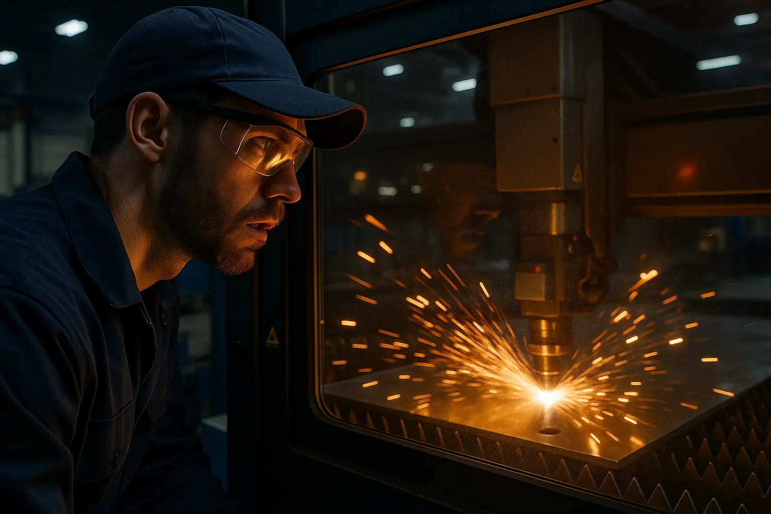 контроль процесса лазерной резки металла