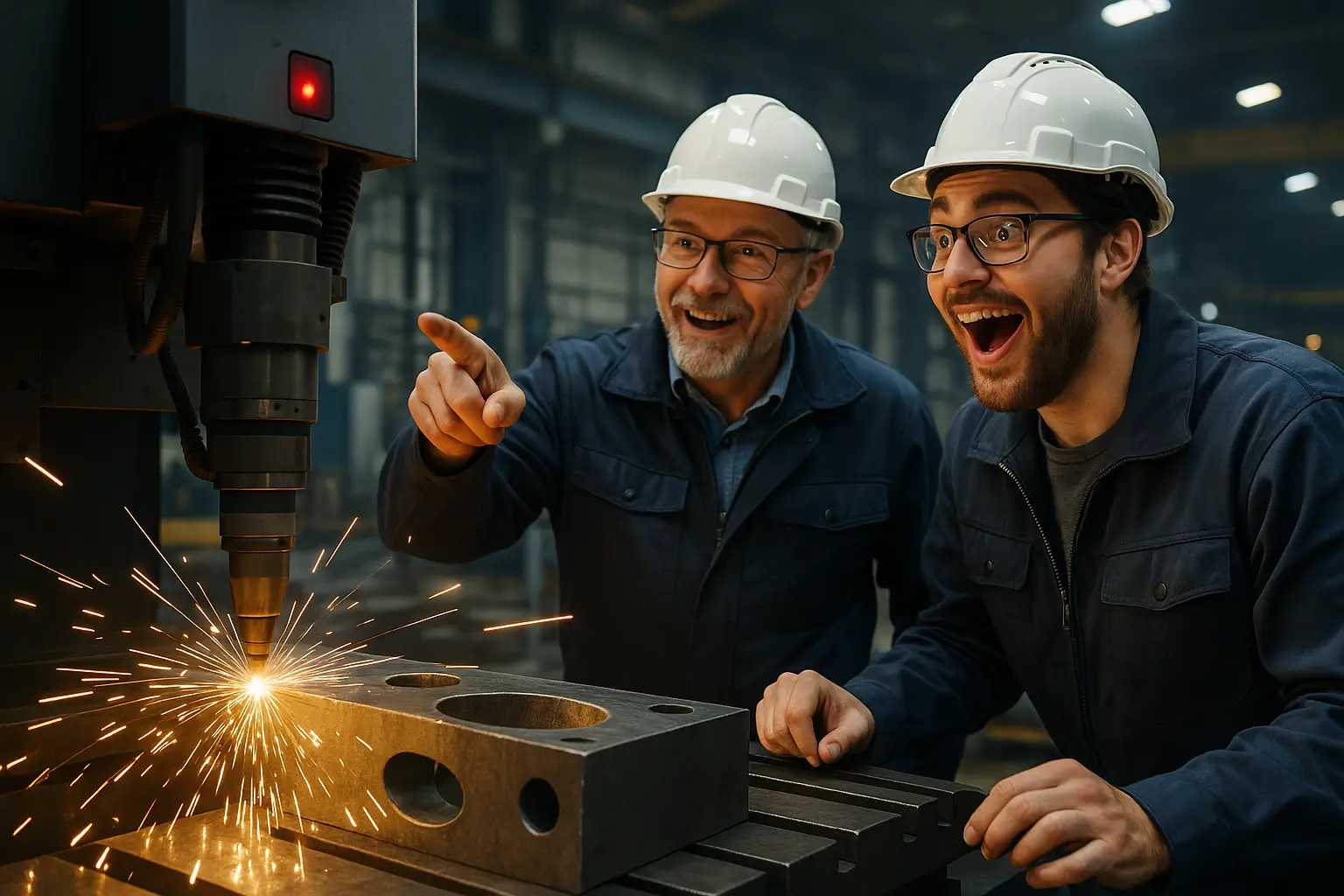 демонстрация роботизированного оборудования на производстве